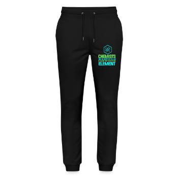 Chimie Chimiste Professeur de chimie - Pantalon de jogging bio MOVER Stanley/Stella unisexe - noir - Devant - Marisol (170cm) & Nik (191cm)