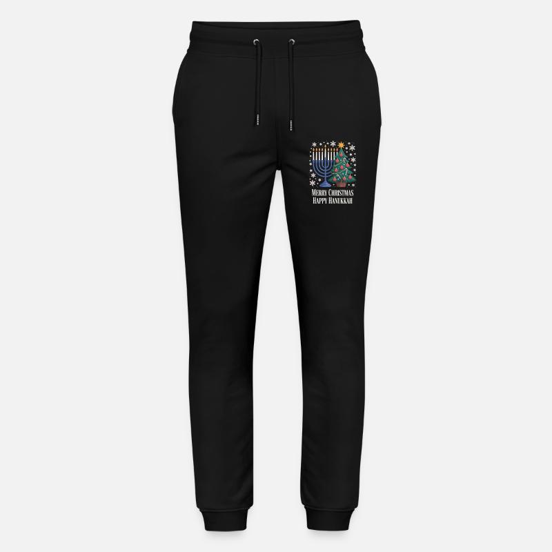 Joyeux Noël Joyeux Hanoukka Chemise - Pantalon de jogging bio MOVER Stanley/Stella unisexe - noir