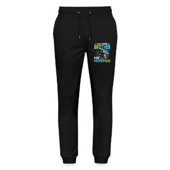 Monster truck - Stanley/Stella Mover Unisex Organic Jogging Trousers - black - Front - Marisol (170cm) & Nik (191cm)