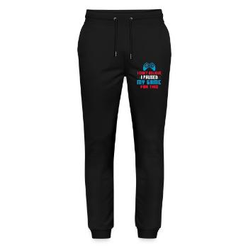 Gamer - Stanley/Stella Unisex Bio Jogginghose Mover  - Schwarz - Vorne - Marisol (170cm) & Nik (191cm)