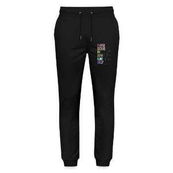 Math Math Teacher Saying Math Teacher Funny - Stanley/Stella Mover Unisex Organic Jogging Trousers - black - Front - Marisol (170cm) & Nik (191cm)