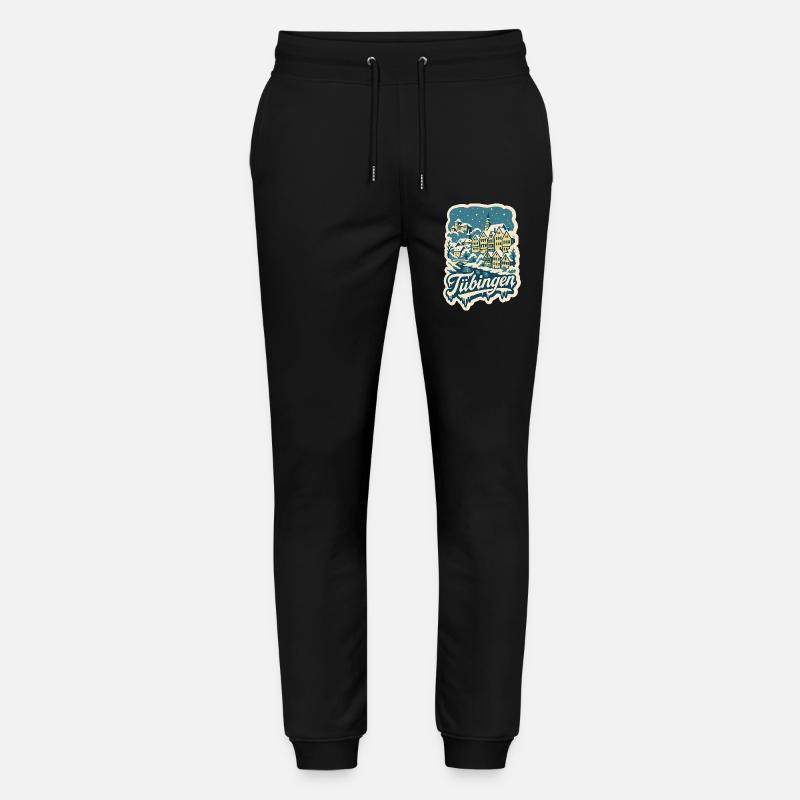 Tübingen Baden-Württemberg Winter   - Stanley/Stella Unisex Bio Jogginghose Mover  - Schwarz