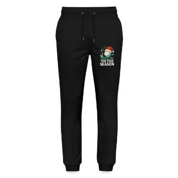 Es ist die Saison Golf-Urlaubsspaß - Stanley/Stella Unisex Bio Jogginghose Mover  - Schwarz - Vorne - Marisol (170cm) & Nik (191cm)