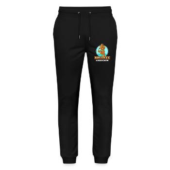 Cours de natation Seahorse Bronze Badge - Pantalon de jogging bio MOVER Stanley/Stella unisexe - noir - Devant - Marisol (170cm) & Nik (191cm)