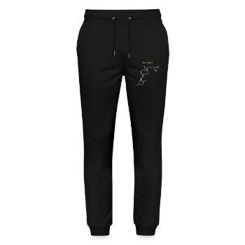 Vitamin D Structure - Stanley/Stella Mover Unisex Organic Jogging Trousers - black - Front - Marisol (170cm) & Nik (191cm)