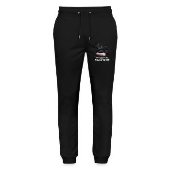 Chemise de nuit officielle Puli Puli Owner Pulihund - Pantalon de jogging bio MOVER Stanley/Stella unisexe - noir - Devant - Marisol (170cm) & Nik (191cm)