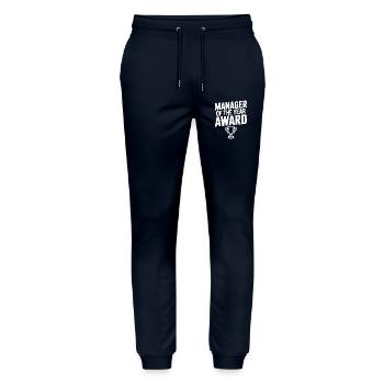 Manager of the Year Award - Stanley/Stella Mover Unisex Organic Jogging Trousers - navy - Front - Marisol (170cm) & Nik (191cm)