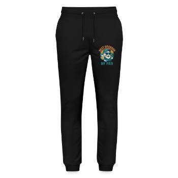 Best Grandpa By Par Funny Golf Männer Frauen Golfer - Stanley/Stella Unisex Bio Jogginghose Mover  - Schwarz - Vorne - Marisol (170cm) & Nik (191cm)