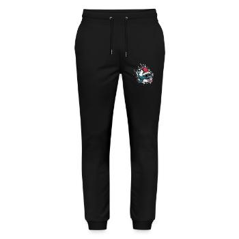 Whale Christmas Funny - Stanley/Stella Mover Unisex Organic Jogging Trousers - black - Front - Marisol (170cm) & Nik (191cm)