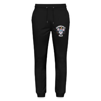Karnevals-Maus Cute German Carnival - Stanley/Stella Mover Unisex Organic Jogging Trousers - black - Front - Marisol (170cm) & Nik (191cm)