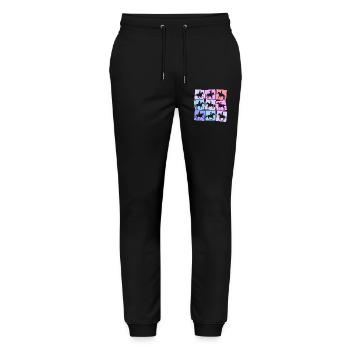 Équitation Cavalier Chevaux Femmes Enfants Filles - Pantalon de jogging bio MOVER Stanley/Stella unisexe - noir - Devant - Marisol (170cm) & Nik (191cm)