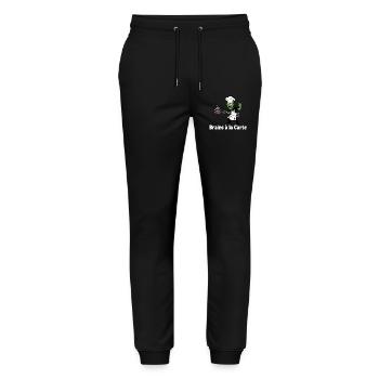 Zombie Chef Brains à la Carte Design - Stanley/Stella Mover Unisex Organic Jogging Trousers - black - Front - Marisol (170cm) & Nik (191cm)