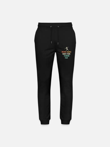 Hart arbeiten, weit werfen Motiv - Stanley/Stella Unisex Bio Jogginghose Mover  - Schwarz