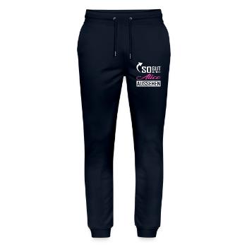 Only an Alice can look so good - Stanley/Stella Mover Unisex Organic Jogging Trousers - navy - Front - Marisol (170cm) & Nik (191cm)