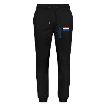 Schiermonnikoog - Stanley/Stella Unisex Bio Jogginghose Mover  - Schwarz - Vorne - Marisol (170cm) & Nik (191cm)