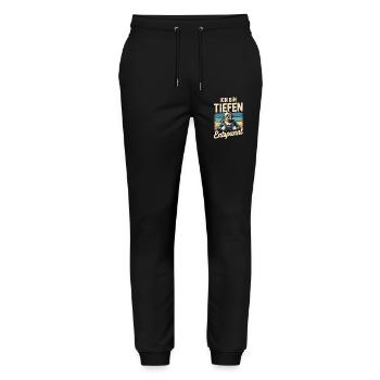 Diving I'm Deeply Relaxed Diving Helmet - Stanley/Stella Mover Unisex Organic Jogging Trousers - black - Front - Marisol (170cm) & Nik (191cm)