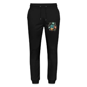 WASD Gaming Süß Niedlich Gamer Geschenk - Stanley/Stella Unisex Bio Jogginghose Mover  - Schwarz - Vorne - Marisol (170cm) & Nik (191cm)