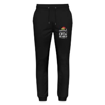 Weihnachten Crew Christmas - Stanley/Stella Mover Unisex Organic Jogging Trousers - black - Front - Marisol (170cm) & Nik (191cm)