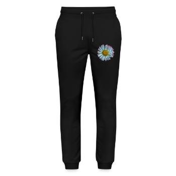 Gänseblümchen - Stanley/Stella Unisex Bio Jogginghose Mover  - Schwarz - Vorne - Marisol (170cm) & Nik (191cm)