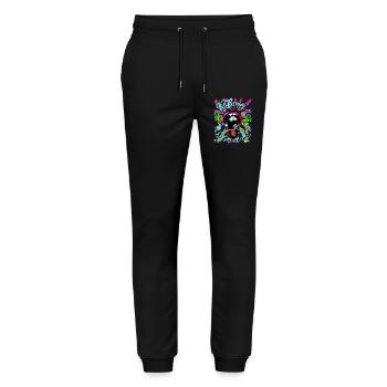 Cyclisme - Pantalon de jogging bio MOVER Stanley/Stella unisexe - noir - Devant - Marisol (170cm) & Nik (191cm)