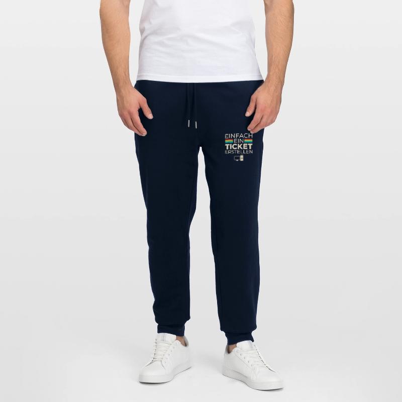 Science Coder JUST CREATE A TICKET FUNNY Stanley/Stella Mover Unisex Organic Jogging Trousers
