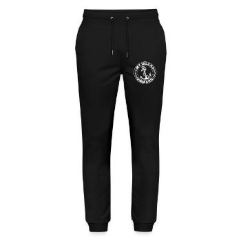Ostsee Urlaub INSEL UMMANZ Lustiges - Stanley/Stella Unisex Bio Jogginghose Mover  - Schwarz - Vorne - Marisol (170cm) & Nik (191cm)