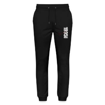 30th Birthday Original December Volume 1995 - Stanley/Stella Mover Unisex Organic Jogging Trousers - black - Front - Marisol (170cm) & Nik (191cm)