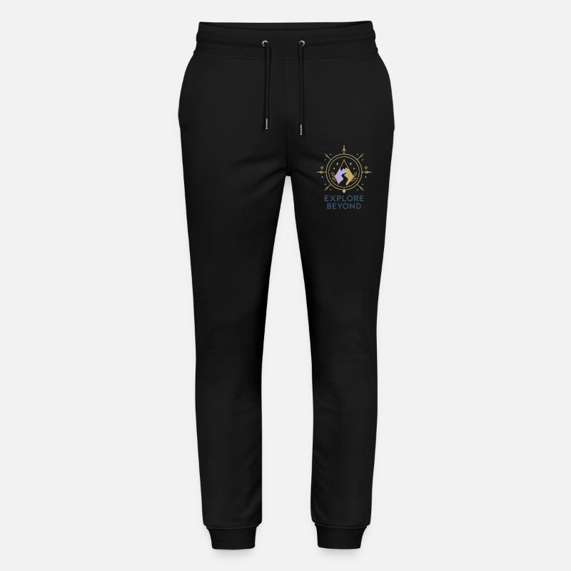 Explore Beyond Kompass - Stanley/Stella Unisex Bio Jogginghose Mover  - Schwarz