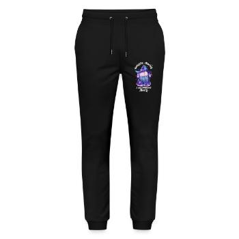 Wizard Booty Butttober - Stanley/Stella Mover Unisex Organic Jogging Trousers - black - Front - Marisol (170cm) & Nik (191cm)