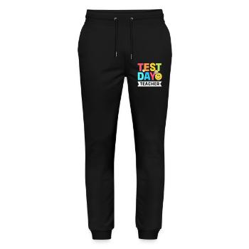 Exam Teacher Abi Abitur - Stanley/Stella Mover Unisex Organic Jogging Trousers - black - Front - Marisol (170cm) & Nik (191cm)