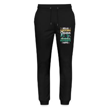 Cadeaux pour les jardins et les amoureux des plantes - Pantalon de jogging bio MOVER Stanley/Stella unisexe - noir - Devant - Marisol (170cm) & Nik (191cm)