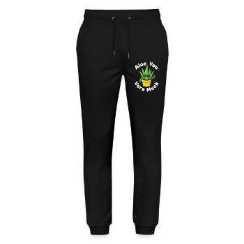 Aloe You Vera Viel Saftiger Kaktus Wortspiel - Stanley/Stella Unisex Bio Jogginghose Mover  - Schwarz - Vorne - Marisol (170cm) & Nik (191cm)