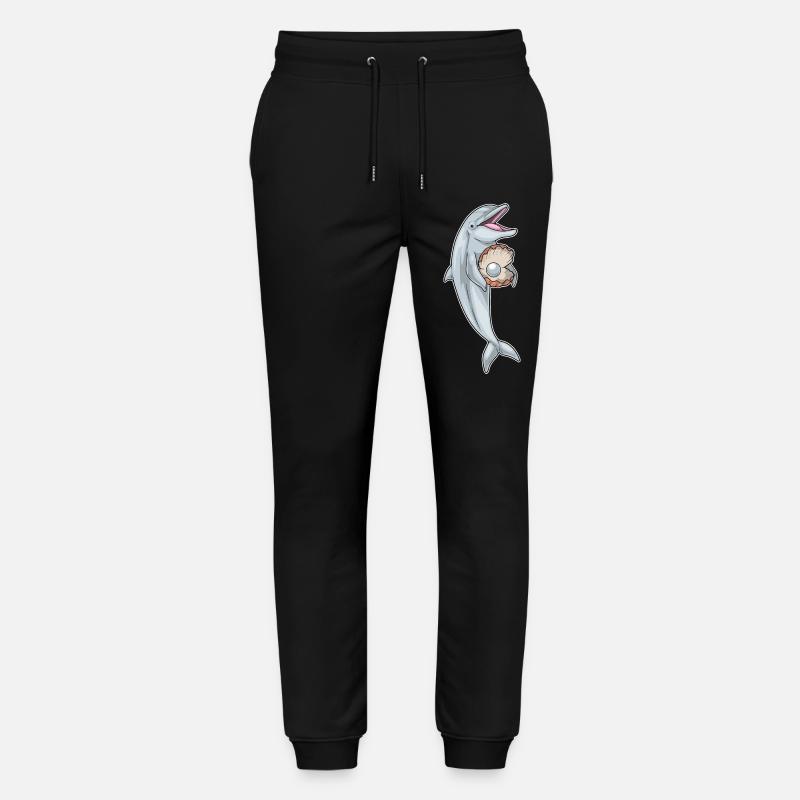 Delfin Perle - Stanley/Stella Unisex Bio Jogginghose Mover  - Schwarz