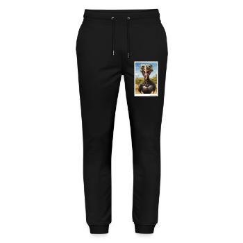 Funny bouquet in the desert - Stanley/Stella Mover Unisex Organic Jogging Trousers - black - Front - Marisol (170cm) & Nik (191cm)