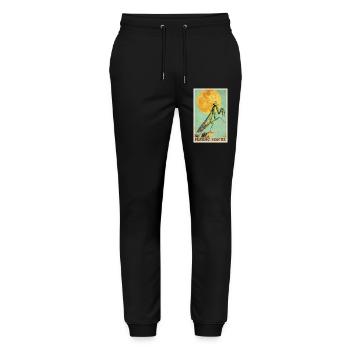 Gottesanbeterinnen Gottesanbeterin - Stanley/Stella Unisex Bio Jogginghose Mover  - Schwarz - Vorne - Marisol (170cm) & Nik (191cm)
