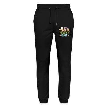 À l’époque de mon enfant en bas âge - Pantalon de jogging bio MOVER Stanley/Stella unisexe - noir - Devant - Marisol (170cm) & Nik (191cm)
