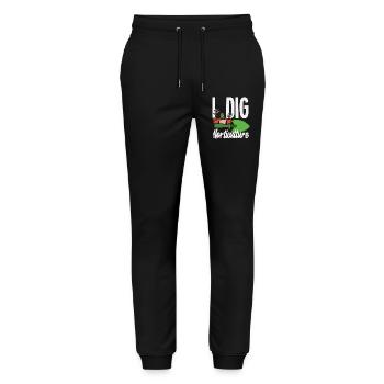Garten- Und Pflanzenliebhaber Geschenke - Stanley/Stella Unisex Bio Jogginghose Mover  - Schwarz - Vorne - Marisol (170cm) & Nik (191cm)