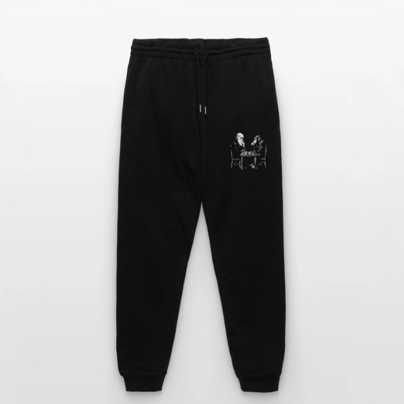 Darwin joue aux échecs avec un singe - Jeu d’évolution Pantalon de jogging bio MOVER Stanley/Stella unisexe