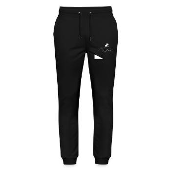 Hare Mountain Jumping - Stanley/Stella Mover Unisex Organic Jogging Trousers - black - Front - Marisol (170cm) & Nik (191cm)