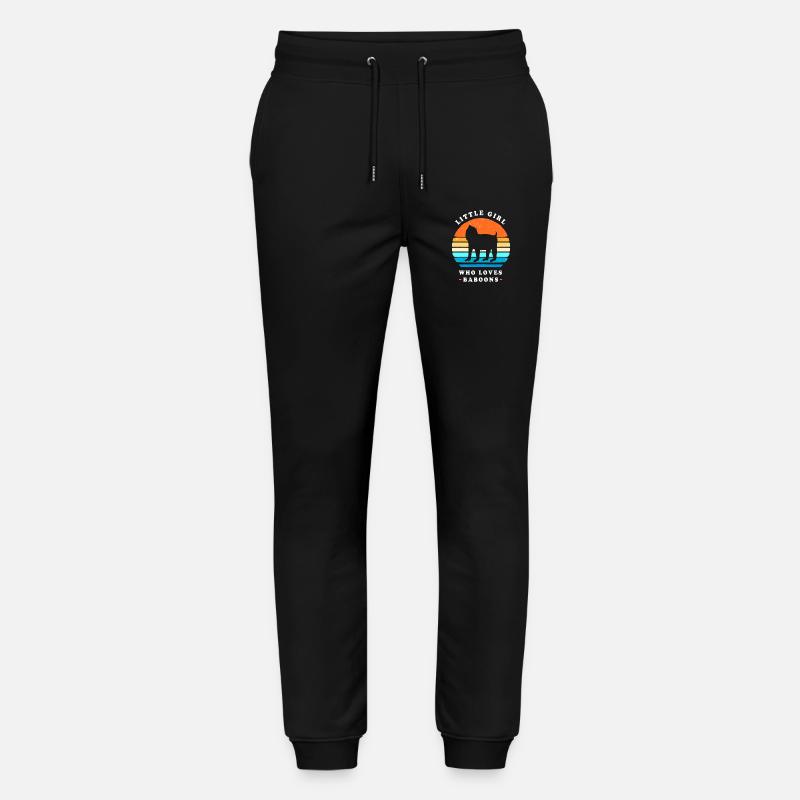 Pavian Primat Affe Affen Baboon - Stanley/Stella Unisex Bio Jogginghose Mover - Schwarz