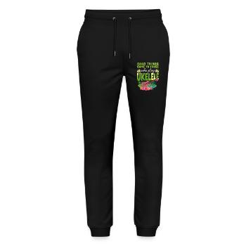 Hawaiian Ukulele Uke Good Things - Stanley/Stella Mover Unisex Organic Jogging Trousers - black - Front - Marisol (170cm) & Nik (191cm)