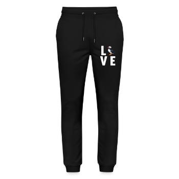 Puffin Papageientaucher - Stanley/Stella Unisex Bio Jogginghose Mover  - Schwarz - Vorne - Marisol (170cm) & Nik (191cm)