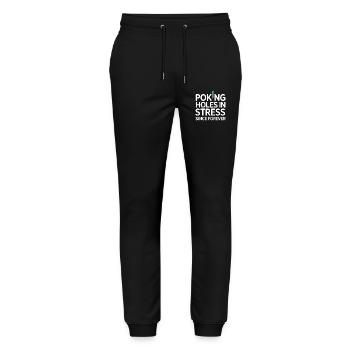 Licensed TCM Practitioner Expert Calming  - Stanley/Stella Mover Unisex Organic Jogging Trousers - black - Front - Marisol (170cm) & Nik (191cm)