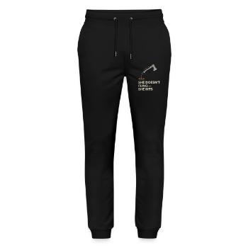 Cadeau de lancer de hache pour femmes Machines à sous I - Pantalon de jogging bio MOVER Stanley/Stella unisexe - noir - Devant - Marisol (170cm) & Nik (191cm)