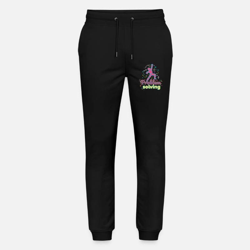 Problem Solving Climbing Rock Bouldering Fun - Stanley/Stella Mover Unisex Organic Jogging Trousers - black