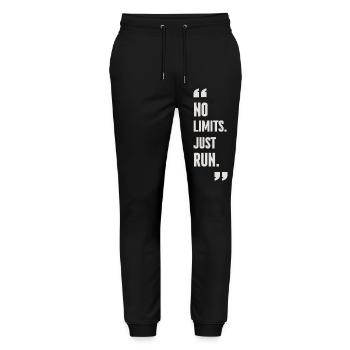 T-shirt de course motivant & produits dérivés - Pantalon de jogging bio MOVER Stanley/Stella unisexe - noir - Devant - Marisol (170cm) & Nik (191cm)