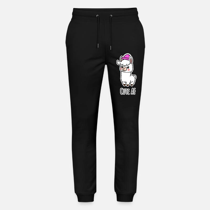 Cute AF Lama Baby oder Alpaka - Stanley/Stella Unisex Bio Jogginghose Mover  - Schwarz