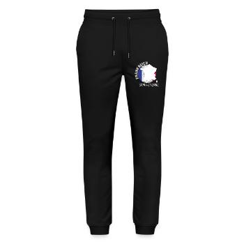Saint-Etienne - Stanley/Stella Mover Unisex Organic Jogging Trousers - black - Front - Marisol (170cm) & Nik (191cm)