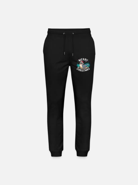 Joyeux Noël Mignon Phoque de Noël - Pantalon de jogging bio MOVER Stanley/Stella unisexe - noir