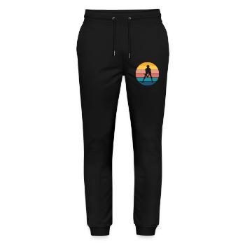 Tennis - Stanley/Stella Unisex Bio Jogginghose Mover  - Schwarz - Vorne - Marisol (170cm) & Nik (191cm)